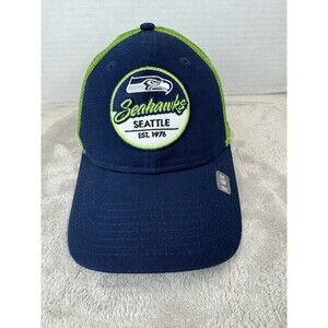 Seattle Seahawks New Era Women’s Trucker Hat Mesh Snapback Navy Green NFL Team